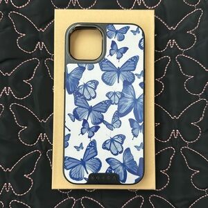 iPhone 13 BURGA Elite Blue Butterfly Case